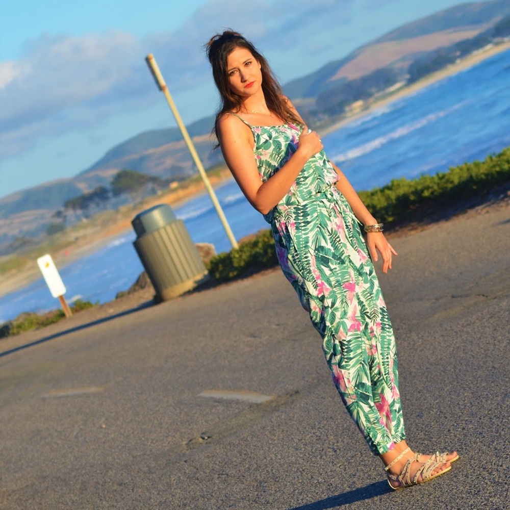 Old Navy Floral Jumpsuit